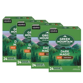 Green Mountain Coffee 5000378924 Coffee K-Cups - Dark Magic Decaf Extra Bold (96/Carton)