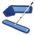 Mops | Gritt Commercial GRI17460T 60 in. x 5 in. Microfiber Head 40 in. to 72 in. Silver Aluminum Handle Dust Mop with Telescopic Handle - Blue (1-Kit) image number 10