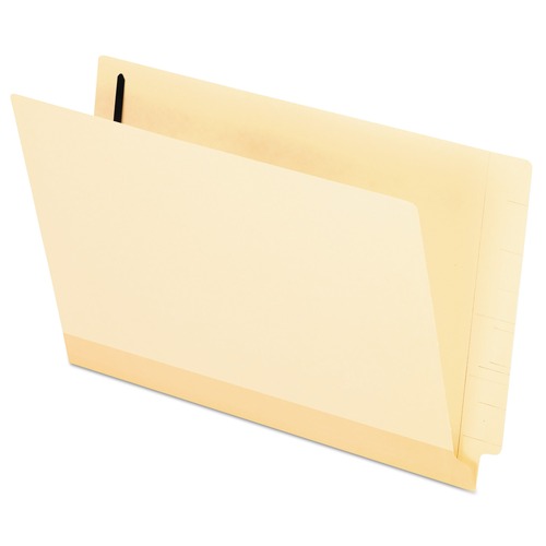 Office Jansan | Pendaflex 13210 0.75 in. Expansion 11-pt Manila 1 Fastener Legal Size Laminated End Tab Fastener Folders - Manila (50/Box) image number 0