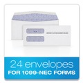 Office & Office Supplies | TOPS 22223 3.75 in. x 8.75 in. 1099 Double Window Envelope - White (24/Pack) image number 1