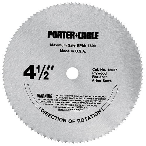 Circular Saw Blades | Porter-Cable 12057 4-1/2 in. 120 Tooth TCG Plywood Cutting Circular Saw Blade image number 0