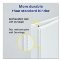 Office Jansan | Avery 09501 3 EZD Rings 2 in. Capacity 11 in. x 8.5 in. Durable View Binder with DuraHinge - White image number 5