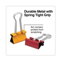 Office Jansan | Universal UNV31028 Binder Clips with Storage Tub - Small, Assorted (40/Pack) image number 3