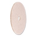 Sponges & Scrubbers | Boardwalk BWK4021NHE 21 in. Diameter Natural Hog Hair Burnishing Floor Pads - Tan (5/Carton) image number 1