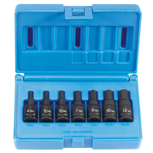  | Grey Pneumatic 1297MH 3/8 in. Drive 7-Piece Hex Driver Metric Set image number 0