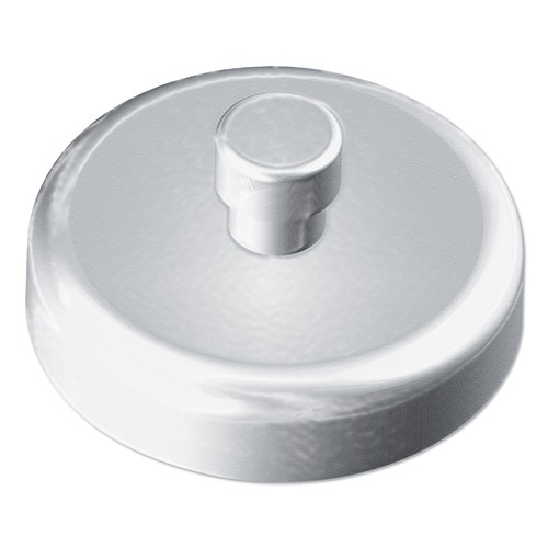 Pens | Kantek AHM001 1.5 in. Diameter Mounting Magnets for Kantek Acrylic Glove and Paper Towel Dispensers - White/Silver image number 0