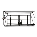 Customer Appreciation Sale - Save up to $60 off | Boardwalk 710058-EA 24 in. W x 10 in. D x 12 in. H 1-Shelf Locking Rack for 3 Liter PDC Cleaner Bottles - Black image number 0