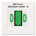 Labels | Smead 67074 1 in. x 1.25 in. D Color-Coded End Tab Filing Labels - White (1-Roll) image number 1