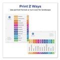 Office Jansan | Avery 11141 Ready Index 11 in. x 8.5 in. 12-Tab 1 to 12 Customizable TOC Dividers - Multicolor Tabs/White (1-Set) image number 4