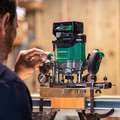 Plunge Base Routers | Metabo HPT M3612DAM MultiVolt 36V Brushless Lithium-Ion Cordless Plunge Router Kit (2.5 Ah) image number 8