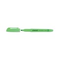 Office Jansan | Universal UNV08852 Chisel Tip Pocket Highlighters - Fluorescent Green (1 Dozen) image number 4