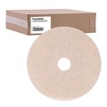 Cleaning Cloths | Boardwalk BWK4019NHE 19 in. Diameter Natural Hog Hair Burnishing Floor Pads - Tan (5/Carton) image number 1