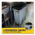 Trash & Waste Bins | Rubbermaid Commercial FG354060GRAY 23 Gallon Rectangular Plastic Slim Jim Receptacle W/venting Channels - Gray image number 7