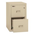 Office Filing Cabinets & Shelves | FireKing 2R1822-CPA Compact Turtle 17.75 in. x 22.13 in. x 27.75 in. 2 Legal/Letter File Drawers 1-Hour Fire Insulated Vertical File - Parchment image number 2