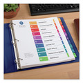 Office Jansan | Avery 11165 11 x 9.25 Customizable TOC Ready Index Multicolor Extra-Wide Tab Dividers - White (10-Pieces/Set) image number 4