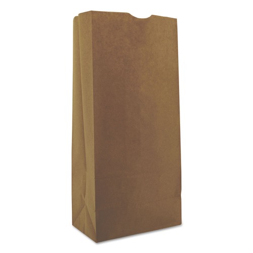 Storage Accessories | Ross & Wallace Paper Products 100325500PK/BL 8.25 in. x 5.38 in. x 18 in. #25 Size Grocery Paper Bags - Kraft (500/Bundle) image number 0
