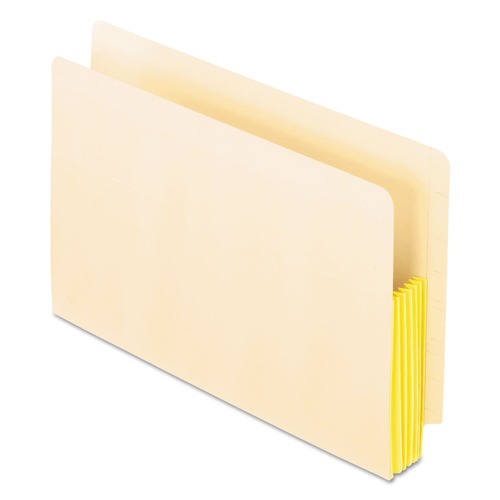 Office Jansan | Pendaflex 22823 5.25 in. Expansion Legal Size Drop Front Shelf File Pockets with Rip-Proof-Tape Gusset Top - Manila (10/Box) image number 0