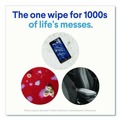 Hand Wipes | Clorox 01593 7 in. x 8 in. 1-Ply Disinfecting Wipes - Fresh Scent, White (35/Canister) image number 6