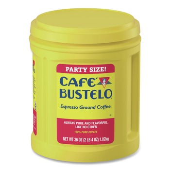 Cafe Bustelo 7447100055 36 oz. Canister Espresso Ground Coffee