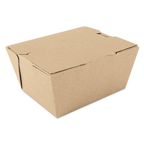 SCT SCH 0731 ChampPak 4.38 in. x 3.5 in. x 2.5 in. #1 Carryout Boxes - Kraft (450/Carton)