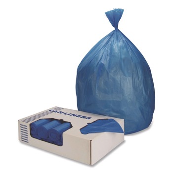 Heritage 30 in. x 43 in. 1.3 mil. 30-Gallon Linear Low Density Health Care Can Liners - Blue (200/Carton)