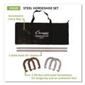 Toys | Champion Sports IHS20 (4) Horseshoes / (2) 20 in. Stakes / Nylon Carry Bag Steel Horseshoe Set (1-Set) image number 3
