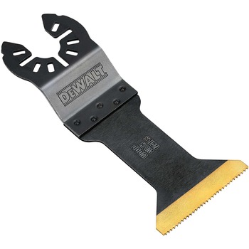 Dewalt 1-3/4 in. Titanium Oscillating Tool Blade for Wood with Nails