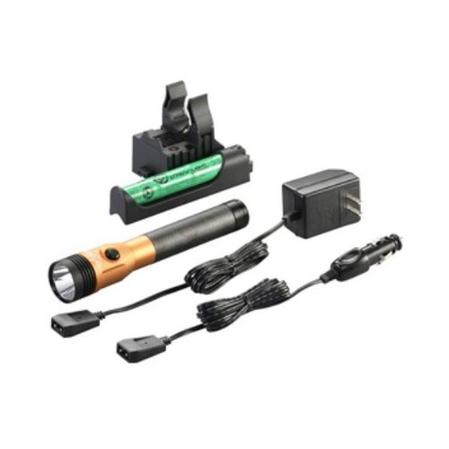  | Streamlight 75490 Stinger DS LED HL Rechargeable Flashlight with Piggyback Charger (Orange) image number 0