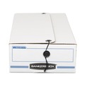  | Bankers Box 00006 Liberty 9 in. x 24 in. x 6.38 in. Check and Form Boxes - White/Blue (12/Carton) image number 0