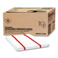 Office Jansan | Boardwalk 3282 1-Ply 12 in. x 21 in. Antimicrobial Foodservice Wipers - Red/White (150/Carton) image number 0