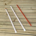Food Service | Boardwalk BWKJSTW1025RED 10.25 in. Wrapped Jumbo Polypropylene Straws - Red (2000/Carton) image number 5