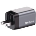 Office Electronics & Batteries | Verbatim 32200 35 Watts 2-Port GaN Wall Charger - Black/Gray image number 1