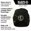 Hats | Klein Tools 60388 Heavy Knit Hat - One Size, Black image number 4
