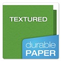Office Jansan | Oxford 57703 11 in. x 8.5 in. 0.5 in. Capacity Twin-Pocket Folders with 3 Fasteners - Green (25/Box) image number 4