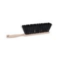 Cleaning Brushes | Boardwalk BWK5308 4.5 in. Brush 3.5 in. Tan Plastic Handle Polypropylene Counter Brush - Black image number 0