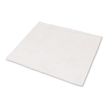 HOSPECO TASKBrand 15 in. x 18 in. 0.21-Gallon Industrial Oil Only Sorbent Pad - White (100/CT)