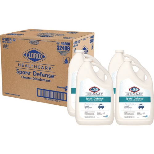 Cleaning & Janitorial Supplies | Clorox Healthcare CLO32409CT Spore Defense 1-Gallon Refill Bottle Open System Cleaner Disinfectant (4/Carton) image number 0