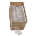 Office Jansan | Pactiv Corp. Y11334 3.25 in. x 6.5 in. x 3 in. Plastic Hinged Lid Sandwich Container - Clear (85/Pack, 3 Packs/Carton) image number 0