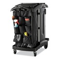 Office Jansan | Rubbermaid Commercial FG9T9000BLA 9-Pocket Executive Fabric Hanging Organizer - Black image number 2