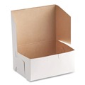 Food Trays, Containers, and Lids | SCT SCH 0911 6.25 in. x 3.75 in. x 2.13 in. Paper One-Piece Non-Window Bakery Boxes - White (250/Bundle) image number 1