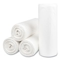 Cleaning & Janitorial Supplies | Inteplast Group S366014N 55 gal. 14 microns 36 in. x 60 in. High-Density Interleaved Commercial Can Liners - Clear (25 Bags/Roll, 8 Rolls/Carton) image number 1