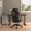 Office Chairs | Alera ALETN41BME18 17.44 in. to 20.98 in. Seat Height Taunton Ergonomic Mesh Swivel Task Chair Supports Up to 275 lbs. - Black Seat/Back, Black Base image number 4