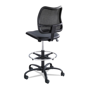 Safco 3395BV Vue Series Mesh Extended Height Chair, Vinyl Seat, Black