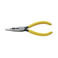 Pliers | Klein Tools VDV026-049 7 in. Connector Crimping Needle Nose Pliers - Yellow image number 0
