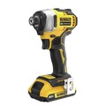Impact Drivers | Factory Reconditioned Dewalt DCF809D1R 20V MAX ATOMIC Lithium-Ion Brushless 1/4 in. Cordless Impact Driver Kit (2 Ah) image number 3