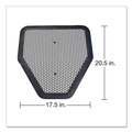 Cleaning & Janitorial Supplies | Big D Industries 666800 17.5 in. x 20.5 in. Deo-Gard Disposable Urinal Mat - Mountain Air, Charcoal (6/Carton) image number 2