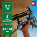 Influencers | Metabo HPT N3804A5M 18-Gauge Narrow Crown Pro Finish Stapler image number 2