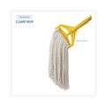 Just Launched | Boardwalk BWK224RCT 24 oz. Rayon Premium Cut-End Wet Mop Heads - White (12/Carton) image number 4