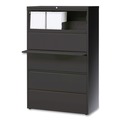  | Alera 25515 42 in. x 18.63 in. x 67.63 in. 5 Legal/Letter/A4/A5 Size Lateral File Drawers - Charcoal image number 7
