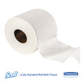 Cleaning & Janitorial Supplies | Scott 13607 Essential 2-Ply Septic Safe Convenience Carton Standard Roll Bathroom Tissue for Business - White (550/Roll, 20 Rolls/Carton) image number 1